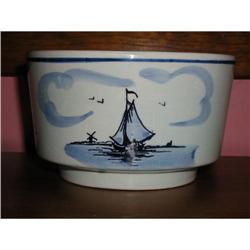 Delft Handpainted & Signed Pottery Bowl #863948