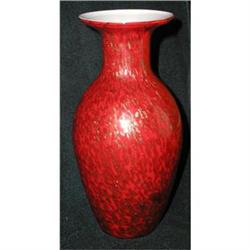 Art Glass Crimson Vase #863951