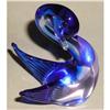 Image 1 : Murano Art Glass Blue Swan, w/Label #863960