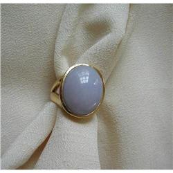 GENTLEMAN'S LAVENDER JADEITE RING / 14K #878746