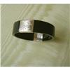Image 1 : ESTATE BLACK JADE & 14K Y GOLD BANGLE #878747