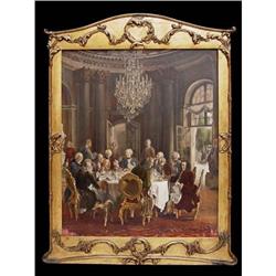 Colored Print a. Die Tafelrunde by Menzel #878778