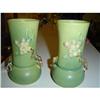 Image 1 : ROSEVILLE APPLE BLOSSOM TWIN VASES #878780