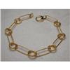 Image 1 : Rare Estate 14K YG Solid Gold Designer Bracelet #878782