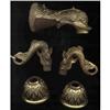 Image 1 : Faucet Handles Fish Cast Gilded 5 Pieces Ornate #878858