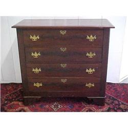 FEDERAL FOUR DRAWER CHEST / BURL MAHOGANY #878859