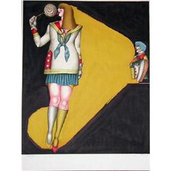 Richard Lindner,  Lollipop,  Stone Lithograph #878900