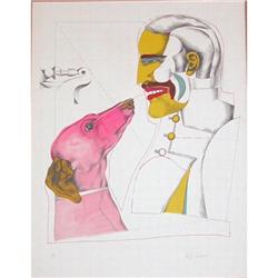 Richard Lindner, Mans Best Friend,  Lithograph #878920