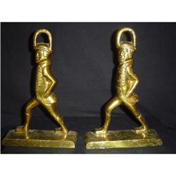 Pair of Antique American Brass Book-Ends #878955