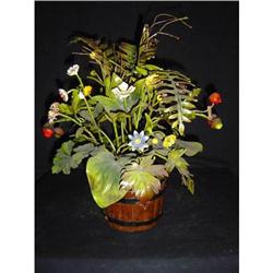 Italian Tole Flower Basket #878965