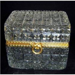 Baccarat -Style  Antique Crystal Box #878975