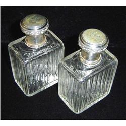 Matching Pair of French Perfume Bottles #878988