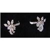 Image 1 : Pair of American Retro Diamond Earrings #879003