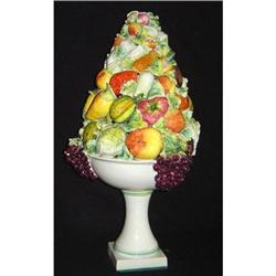 Large Footed Urn with Fruits and Veggies #879007