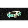 Image 1 : Victorian Gold, Diamond and Turquoise Ring #879029