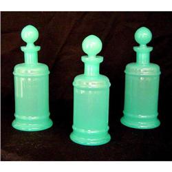 Set of (3)  Antique Opaline Bottles #879051