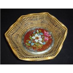 French Bread Basket with Verre Eglomise #879076