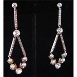 Antique Pair of Paste Drop Earrings #879081