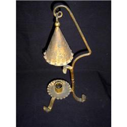 Antique Italian Gilded Iron Candlestick #879208