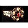 Image 1 : Antique 14K Gold Ring With Ruby and Pearls #879224