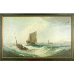 W.Byron Maritime painting ORIGINAL Framed #886296