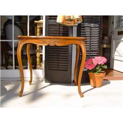 louis XV walnut side table #886315