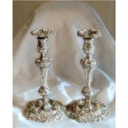 A Pair of George III Silver Candlesticks #886334