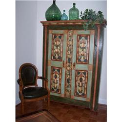 French Painted Armoire 18th C. #886340