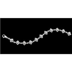 Antique Style WhiteGold Bracelet DIAMONDS #886393