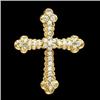 Image 1 : 14K Gold Cross DIAMONDS 1 CARAT!  #886404