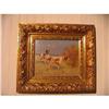 Image 1 : Antique Oil on Canvas of "Pointers"  #886440