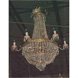 Empire Style Crystal Beaded Chandelier #886497