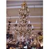 Image 1 : TALL TOLE AND CRYSTAL CHANDELIER #886525