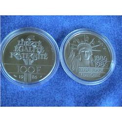 Platinum French Statue of Liberty Proof coin #886534
