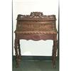 Image 1 : Unusual Walnut Handcarved slant top desk #886686
