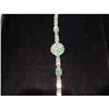 Image 1 : Art Deco Carved Jadeite and Enamel Flexible #886813