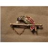 Image 1 : Stunning Diamond Ruby Yellow Gold Parrot on #886854
