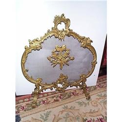 FRENCH BRONZE LOUIS XV STYLE FIRESCREEN #886894