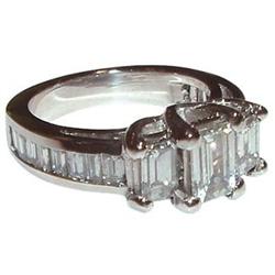 3 carat diamond engagement ring PLATINUM #886910