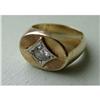 Image 1 : 14kt Gold Old Miner Diamond Deco Ring 14k #886959