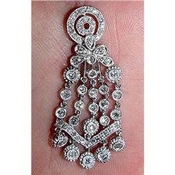 14kt Gold Diamond Chandelier Drop Pendant 14k #886993