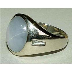 14kt White Gold STAR Sapphire Diamond Ring 14k #887005