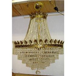 Bronze Crystal Waterfall Cascade Chandelier #887023