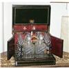 Image 1 : 16 globets Liquor set  and mahogany case  #887055