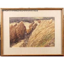 Origi  Watercolor, "Grand Canyon?" Arizona L/A #896413