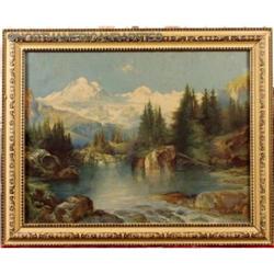 Framed  Yosemite Scene 1896 Print Thomas Moran #896427