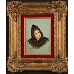 L. Herink ORIGINAL victorian portrait framed #896469