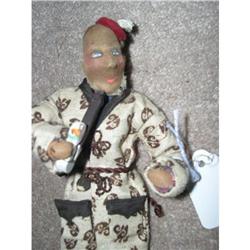 Cloth Black stockinette man smoker doll #896638