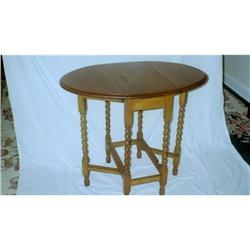 English Oak Oval Gateleg Table 19th Century #896676