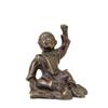 Image 1 : 19C Chinese Bronze Boy Raising Hand Figurine #896762